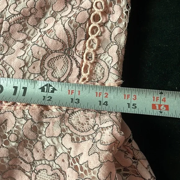 ❤️ LE Lined Maxi Dress measurements in pictures peach lace/wedding dress? - Picture 16 of 16